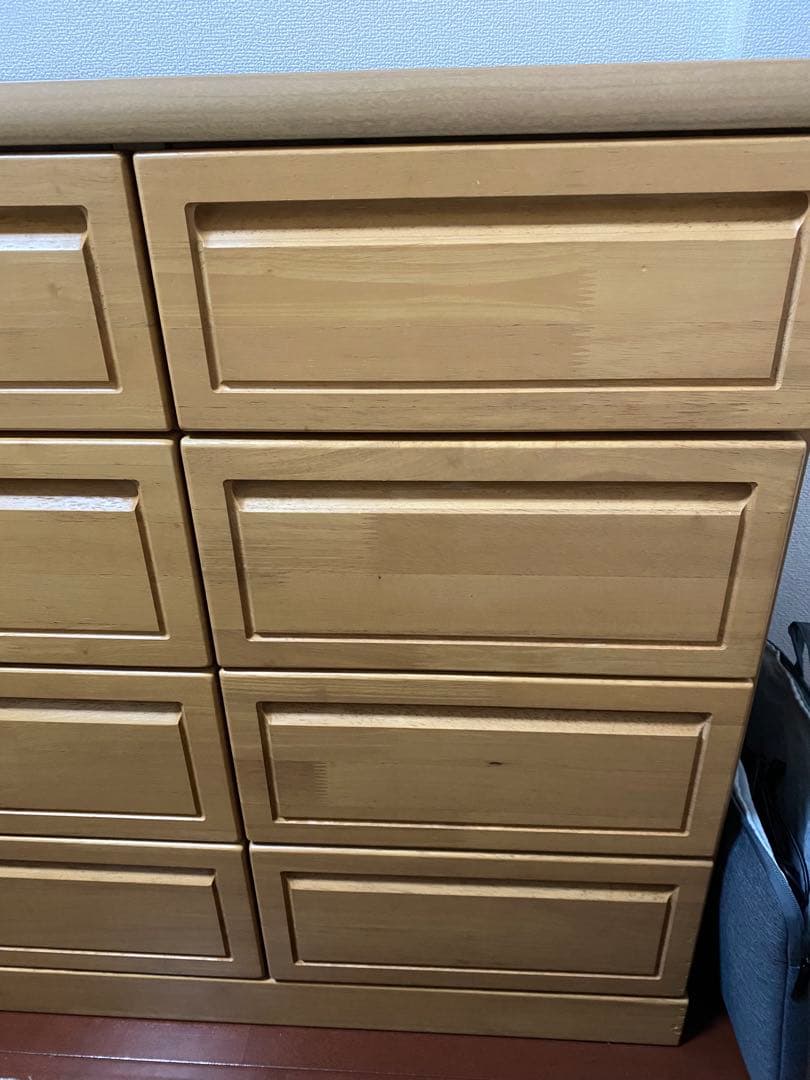 ☆ミッキー☆ アルファタカバ ナチュラルウッド 木製 9引き出し チェスト