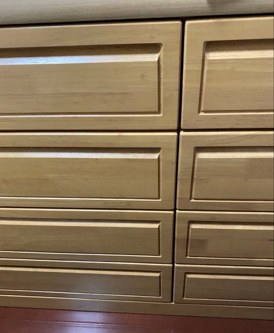 ☆ミッキー☆ アルファタカバ ナチュラルウッド 木製 9引き出し チェスト