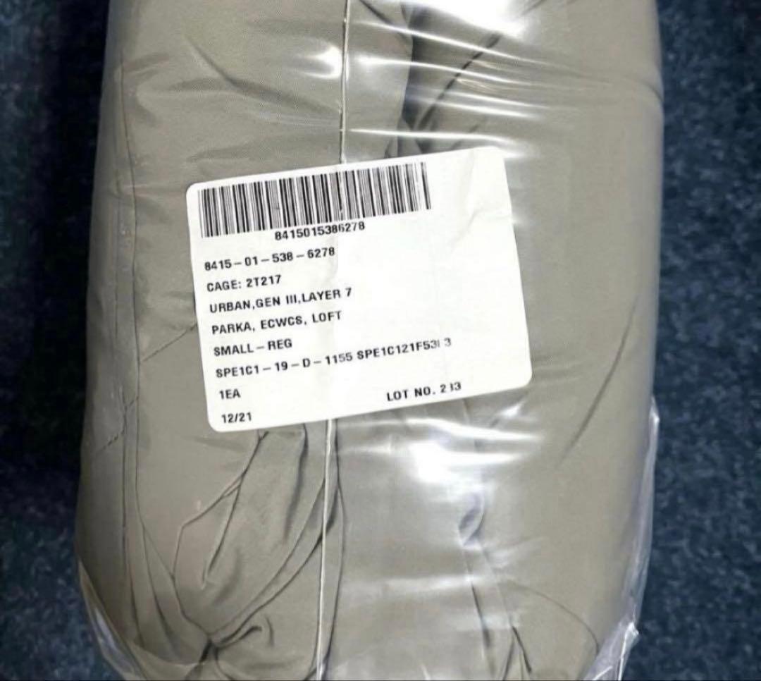 米軍実物 現行 未使用品 ECWCS LEVEL 7パーカー Ｓサイズ！