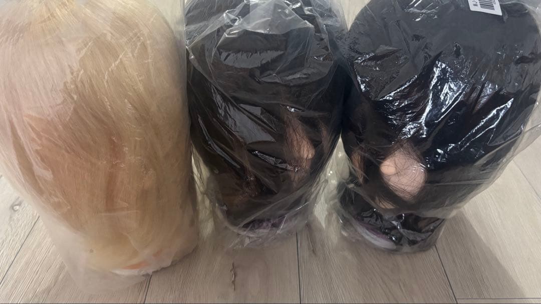 ま*き様 美容学生 ウィッグ MJ-39 プラチナ×1＆MJ-39×2セット