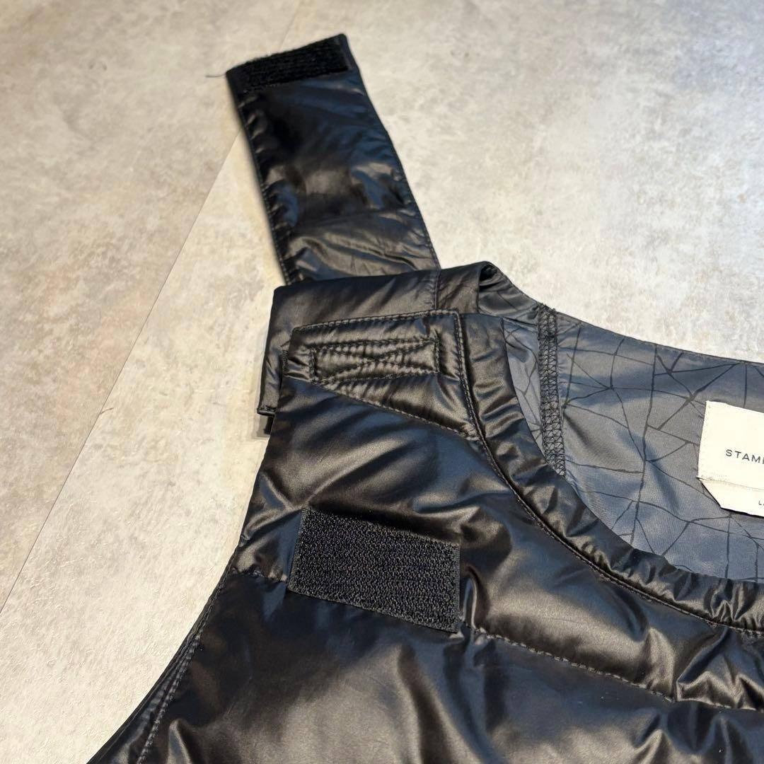 【PUMA STAMPD】 ナイロン ダウンベストL ブラック