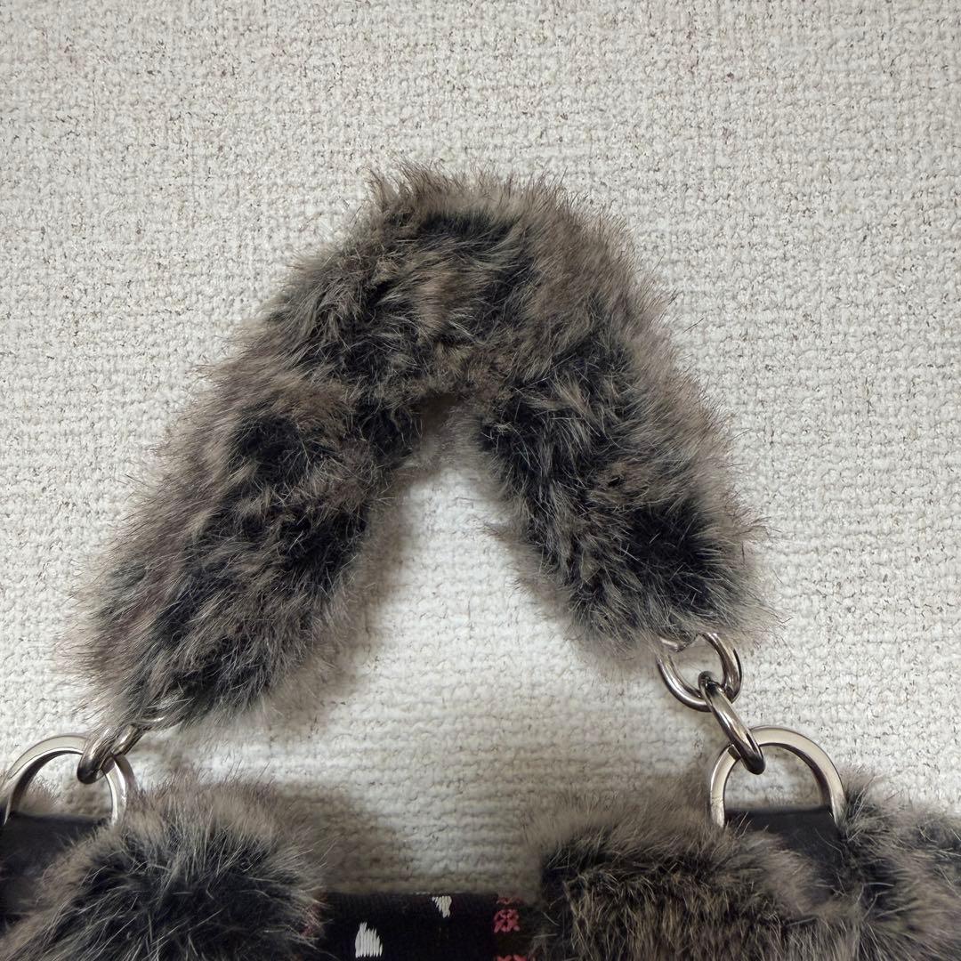 【DIESEL/ディーゼル】デニムファーショルダーバッグハンドバック