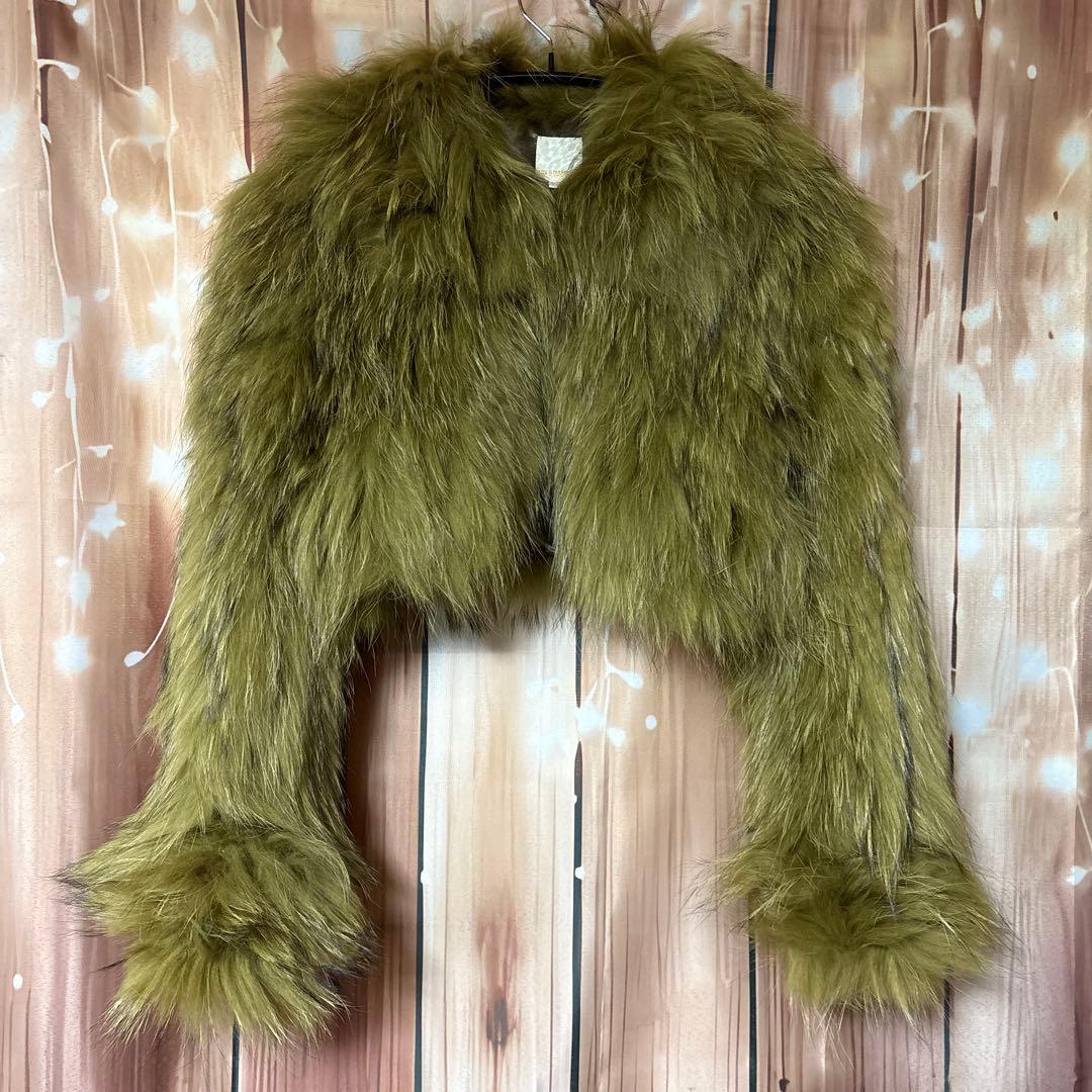 なおこ アッシュ&ダイヤモンド ラクーン ファー コート ジャケット