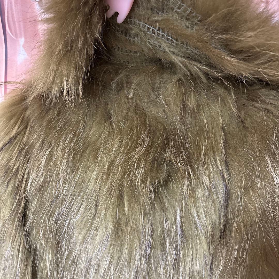 なおこ アッシュ&ダイヤモンド ラクーン ファー コート ジャケット