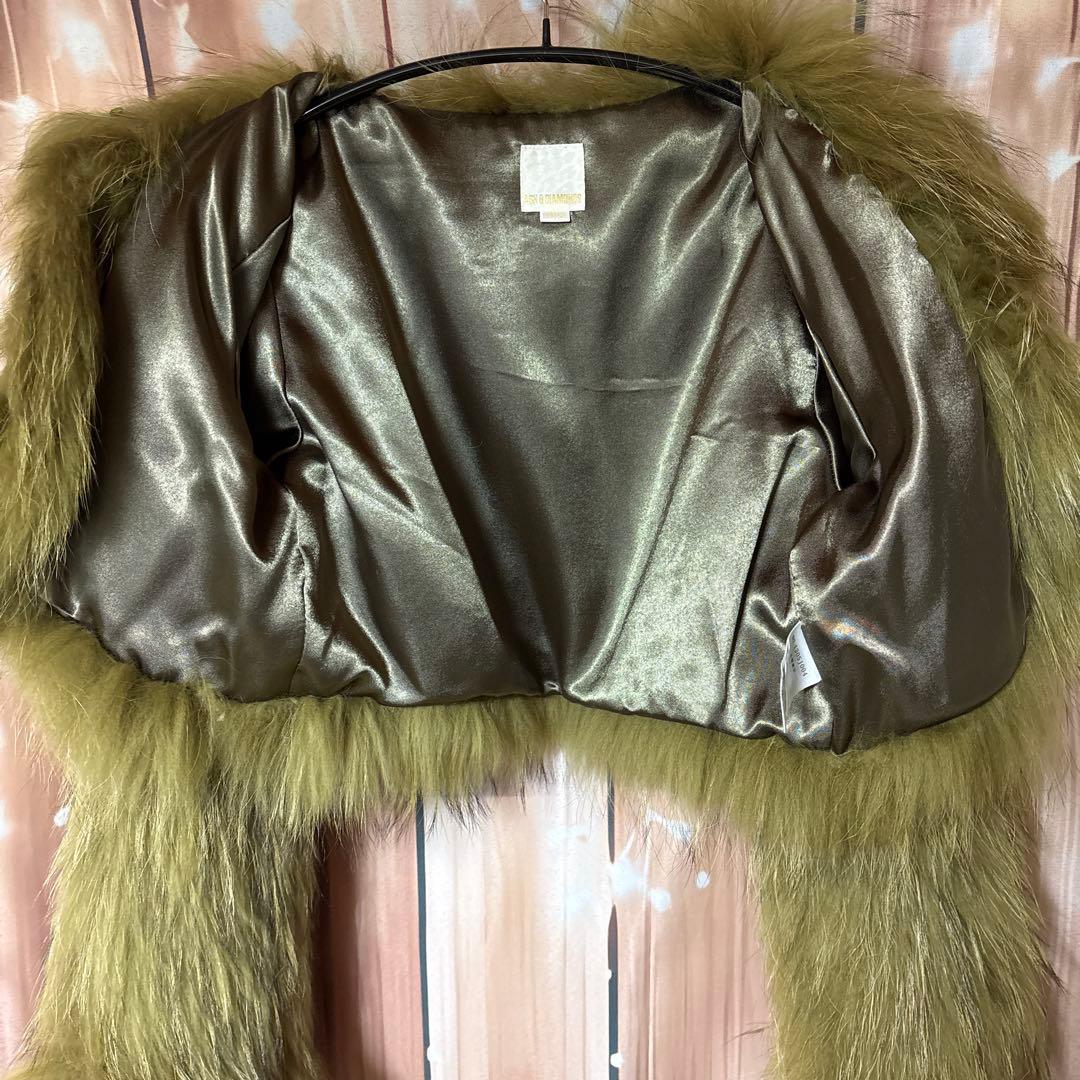 なおこ アッシュ&ダイヤモンド ラクーン ファー コート ジャケット