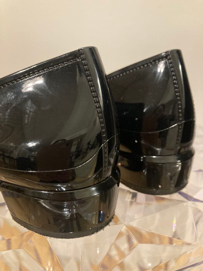 【FERRAGAMO】 ブラック フラットシューズ