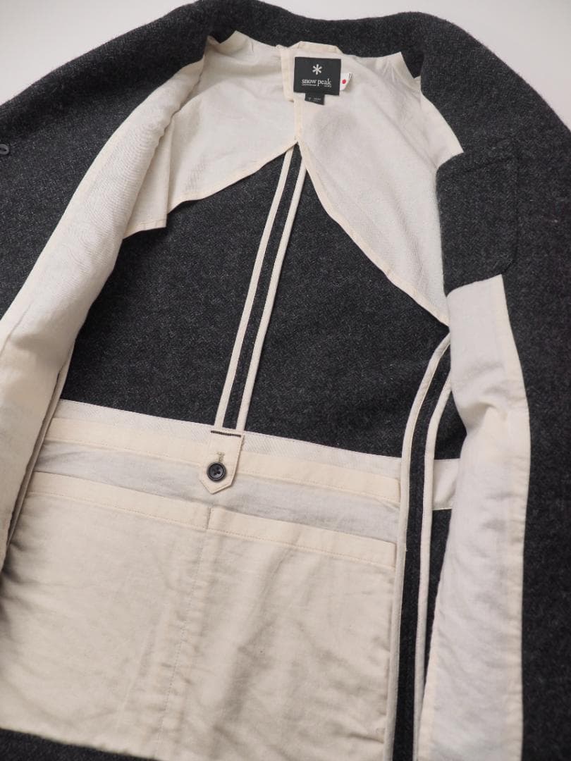  peak ダークグレー テーラードジャケット M 美品