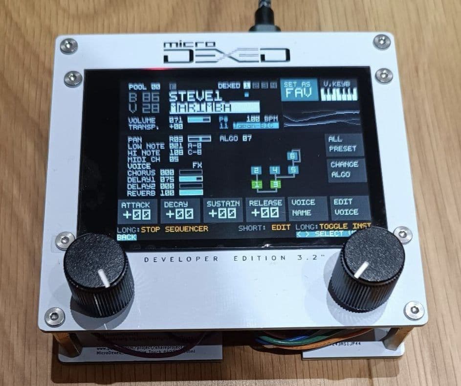 MicroDexed Touch　音源モジュールシンセサイザー