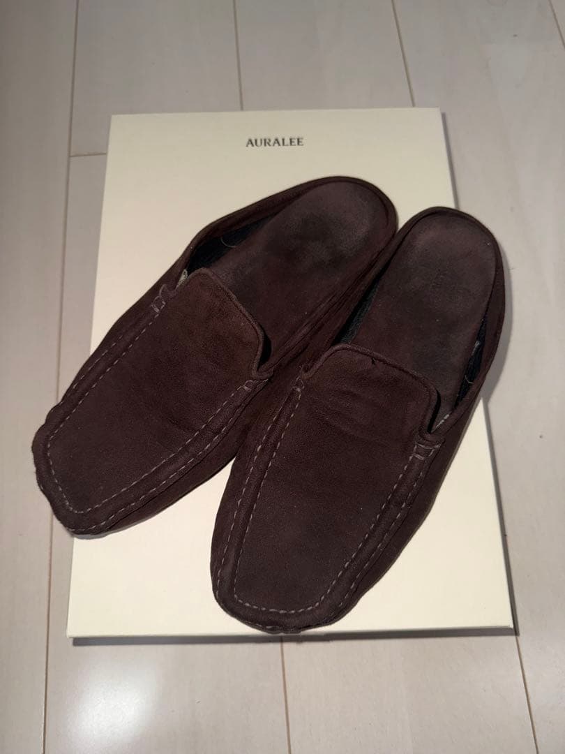 AURALLE Suede Moccasin Slipper サイズ25