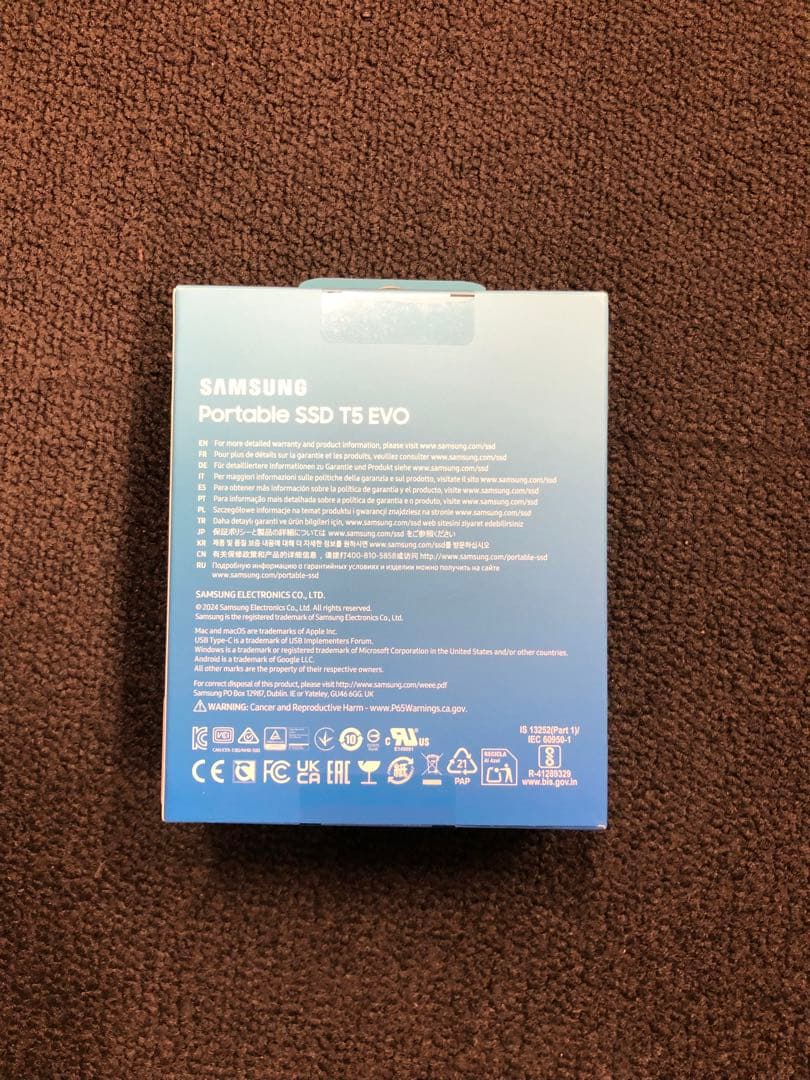 【新品未使用】Samsung Portable SSD T5 EVO 8TB