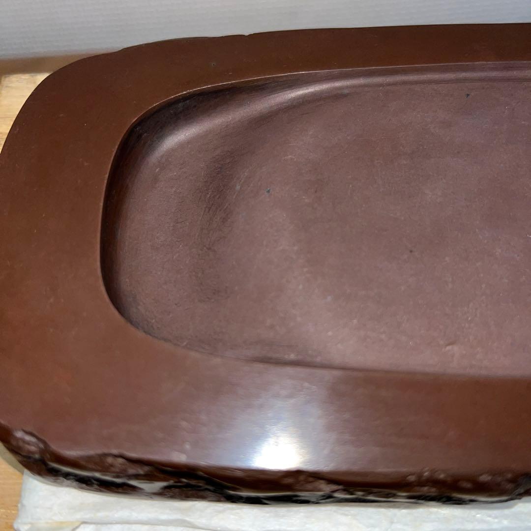 ⭕️赤間硯　名工　堀尾卓司　野面硯　お手頃　女性好みの品