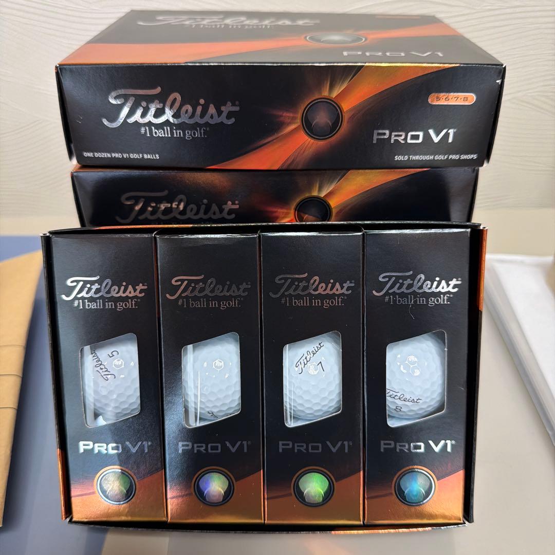 よ*ー様 新品未使用　Titleist Pro V1 ゴルフボール 12個入り