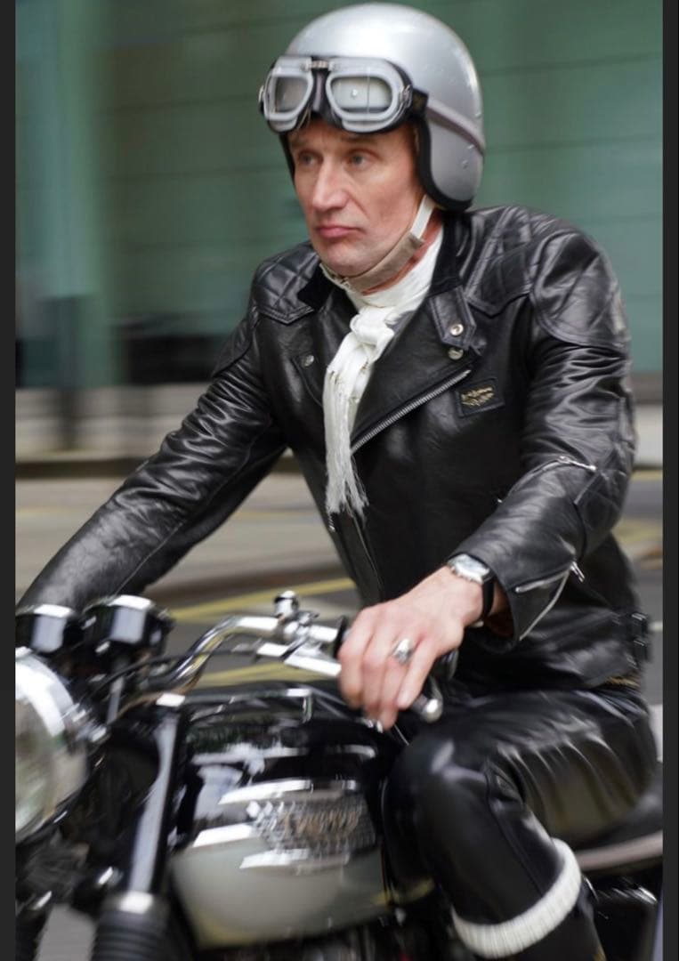 Lewis Leathers AVIAKIT シルクスカーフ（ブラック）