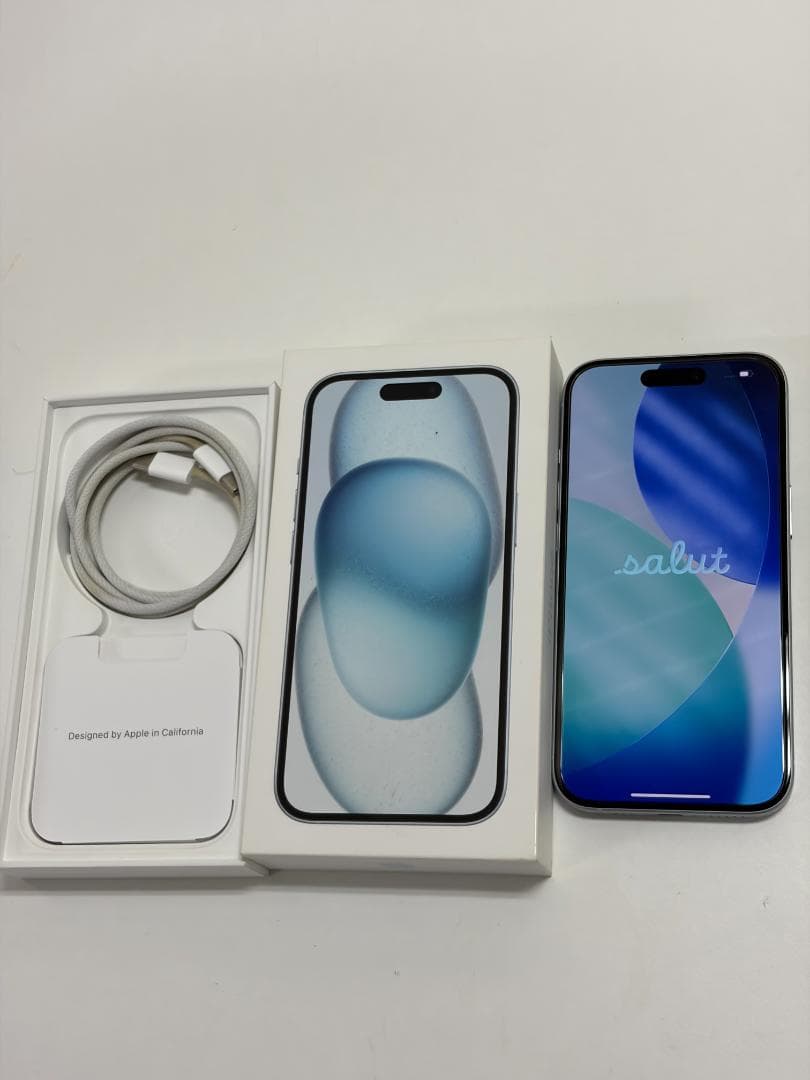 【底値】【極美品】iPhone15 128GB ブルー ★即日配送★箱付属品付