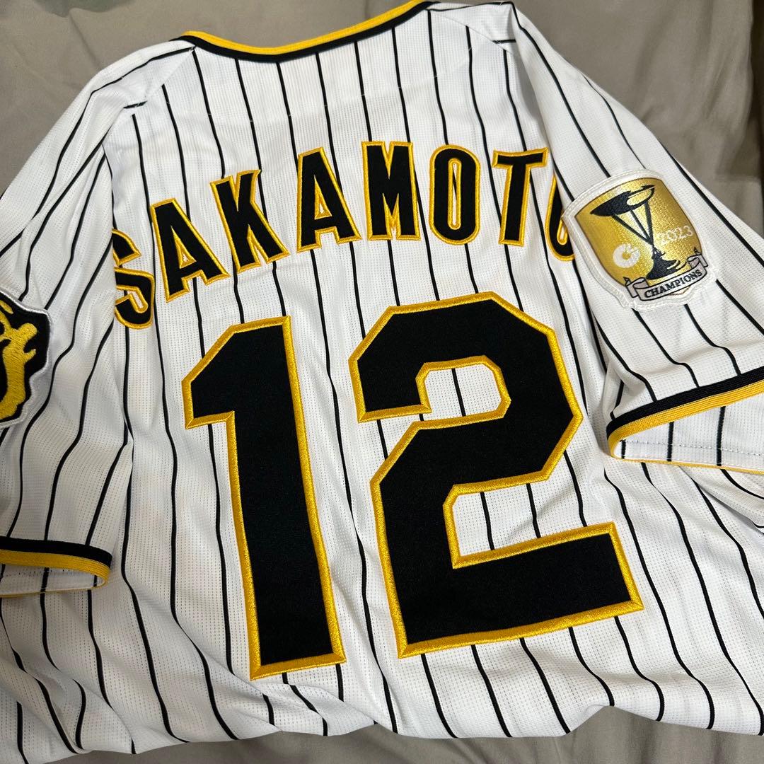 パ*ン様 阪神タイガース　坂本誠志郎　ユニフォーム　チャンピオンエンブレム付　サ