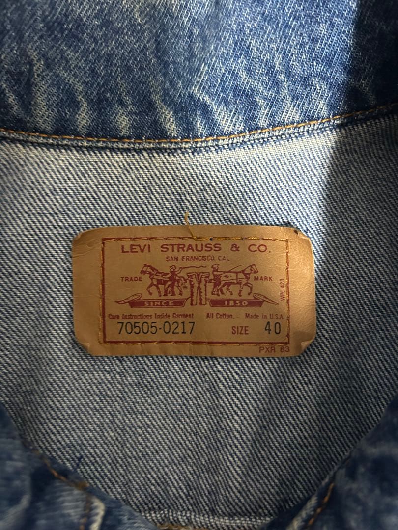 90s USA製 Levi's 70505 4th デニムジャケット サイズ40