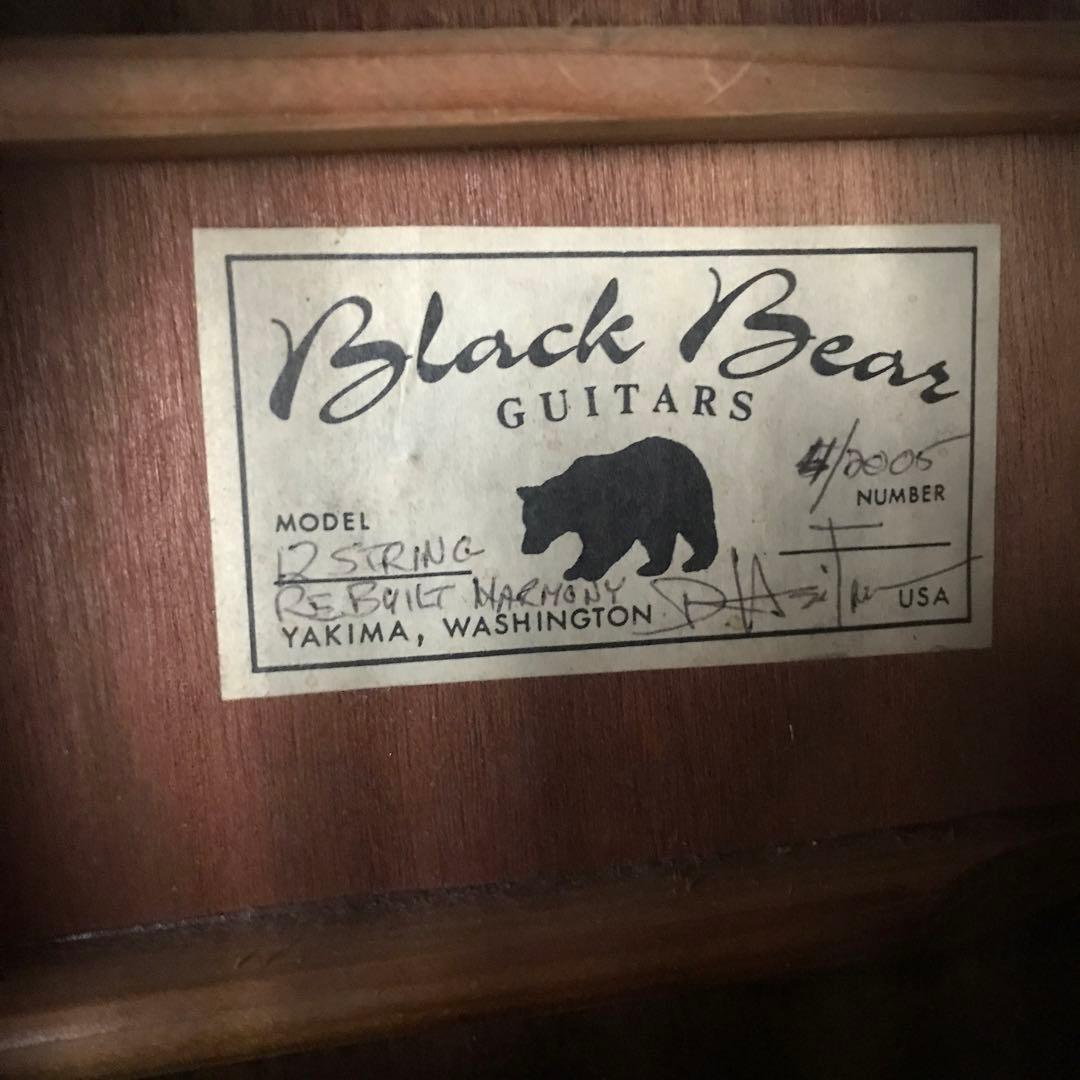 black bear 12弦アコースティック・ギター