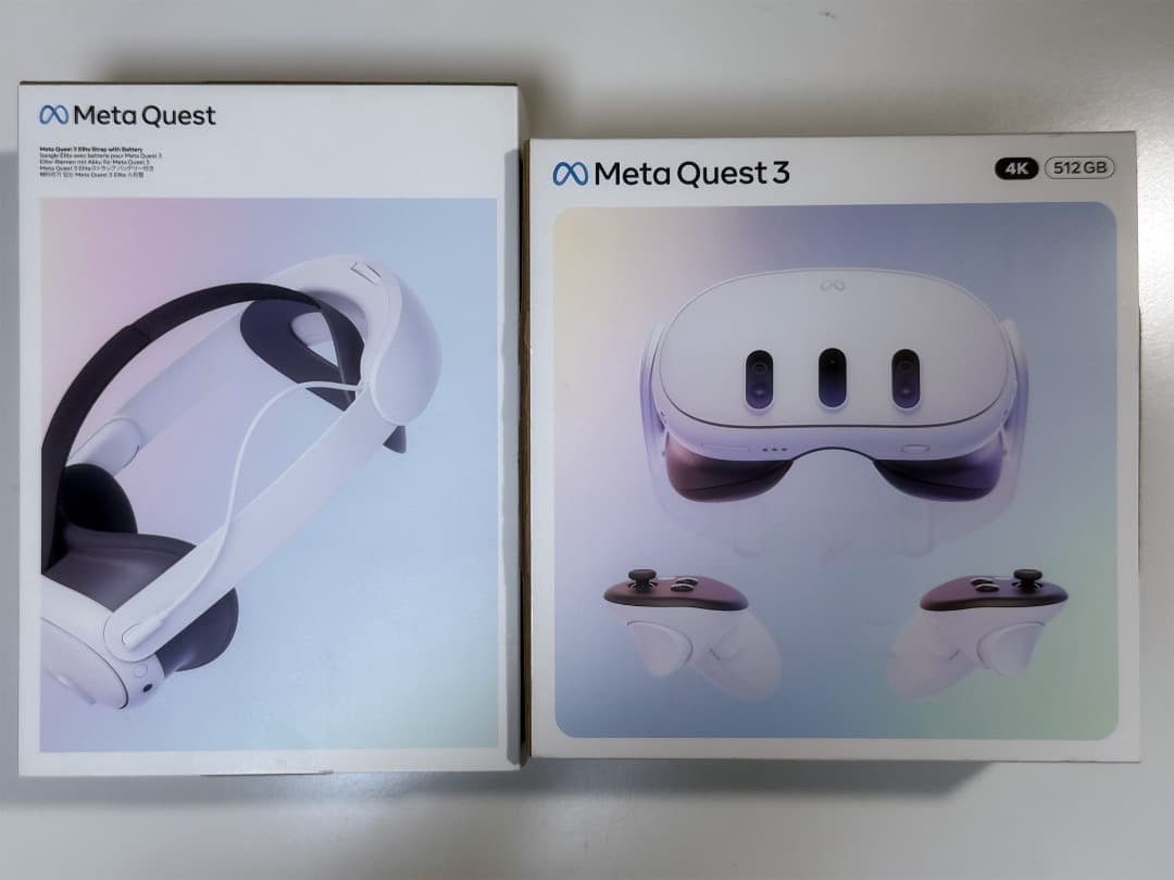 【美品】Quest 3 512GB + バッテリー付きエリートストラップ