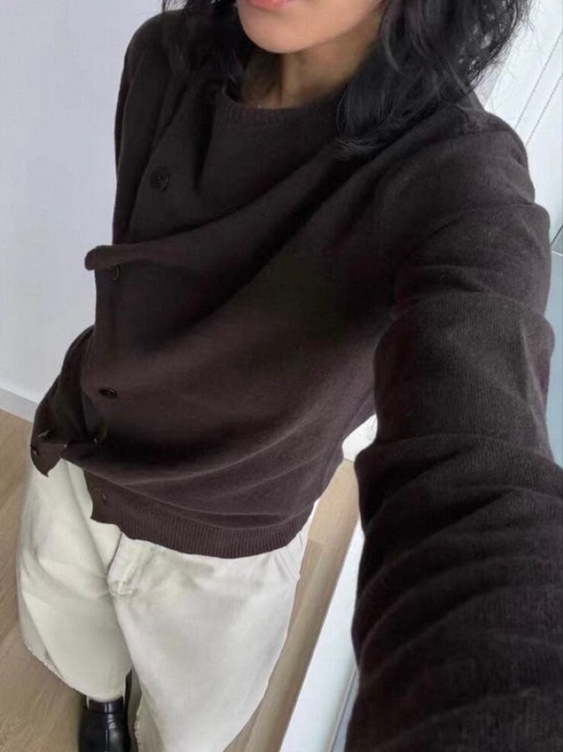 paloma wool クロップドカーディガン ニット ブラウン S