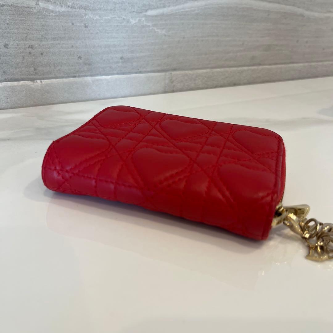 LADY DIOR スモール ジップケース ハート