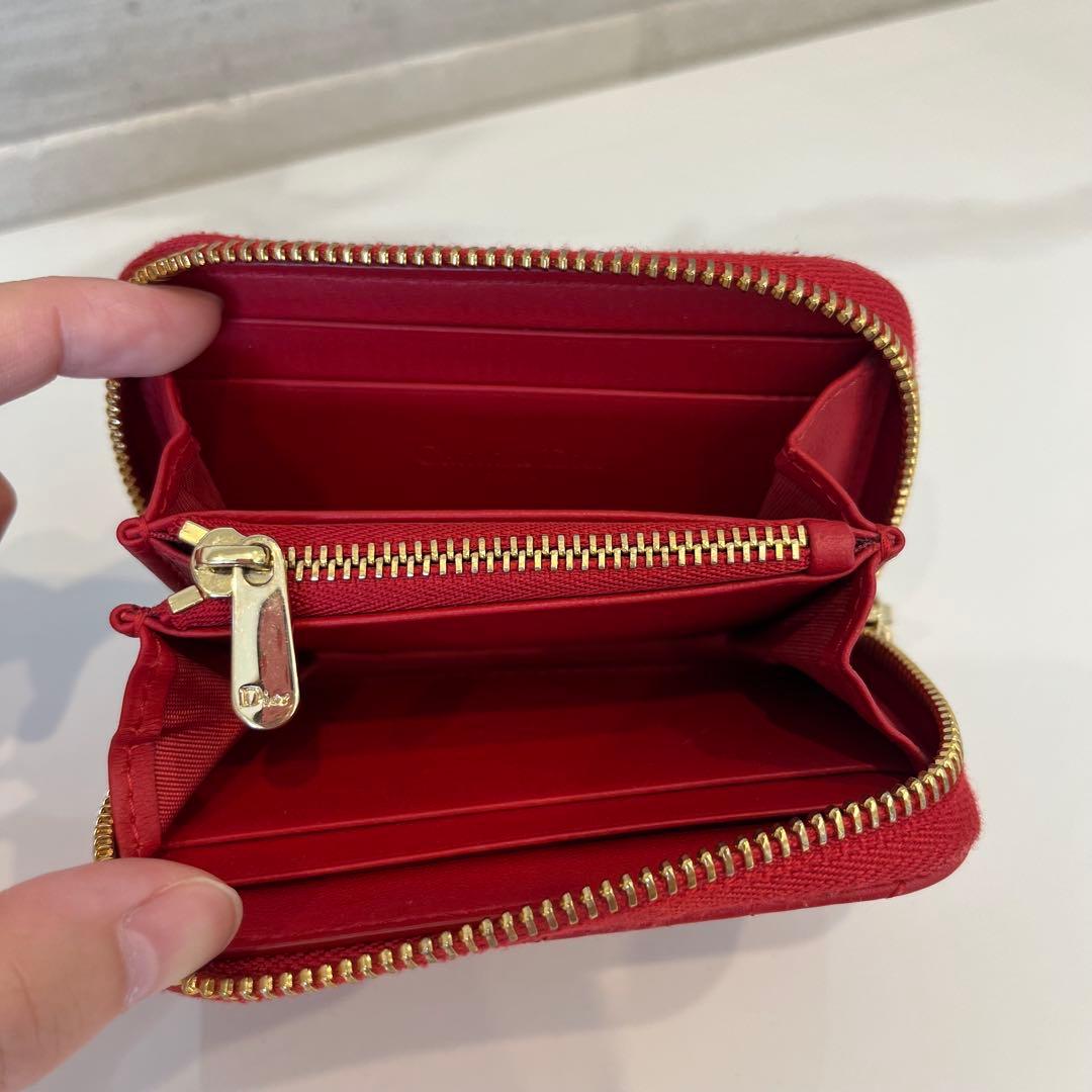 LADY DIOR スモール ジップケース ハート