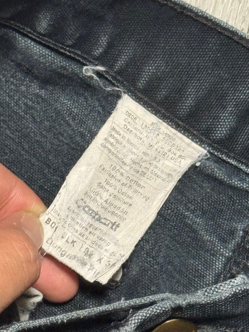 鬼フェード carhartt ダブルニーペインターパンツ BLK ブラック　33