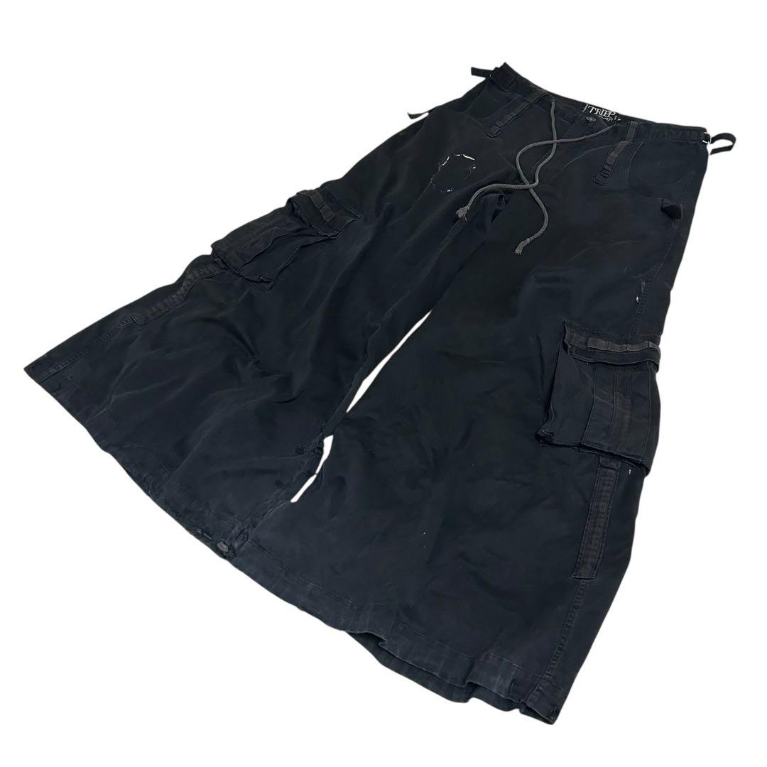 90's TRIPP NYC 極太　ギミック　ワイドカーゴパンツ グランジ