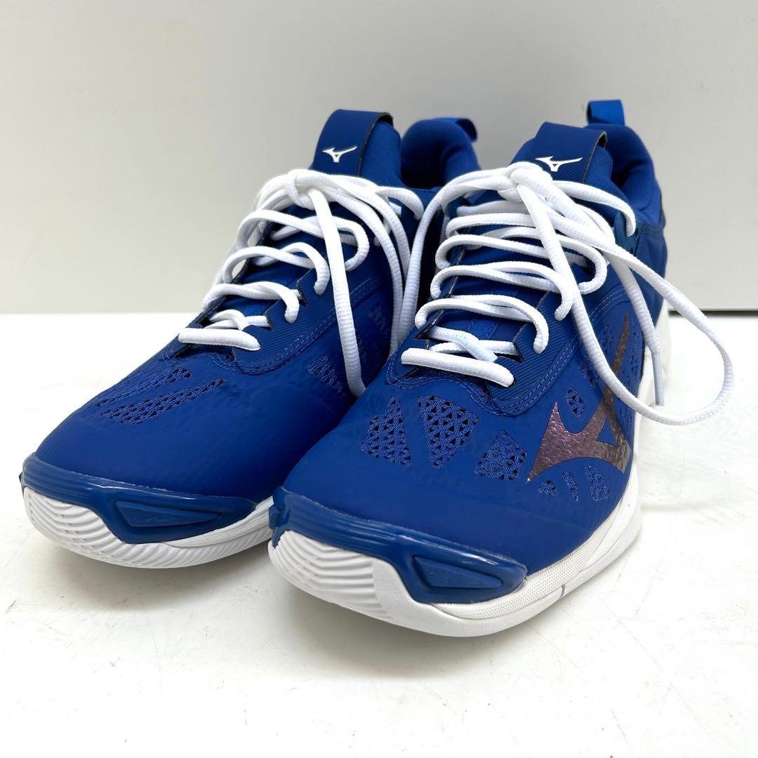 【ミズノ】ウエーブモーメンタル　ブルー　27.5