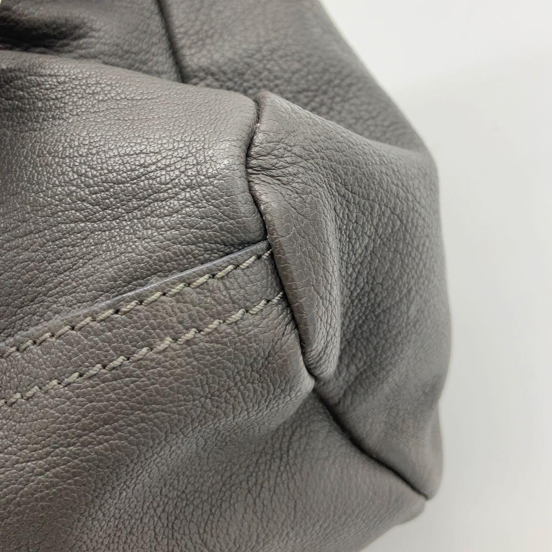 GIVENCHY パンドラ 2way レザー ハンドバッグ グレー