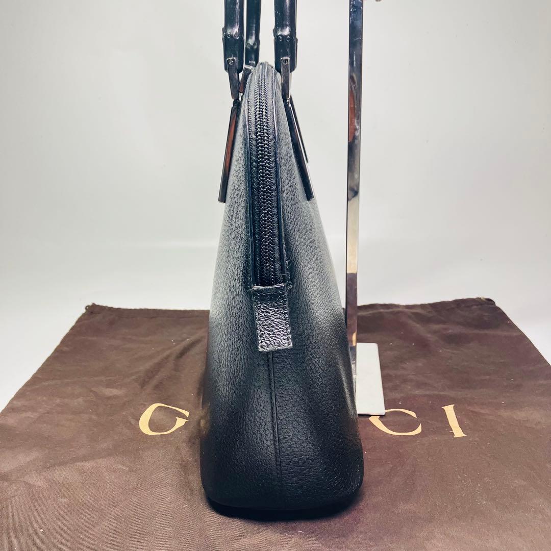 GUCCI グッチ トートバッグ バンブー シルバー金具 A4 収納レディース