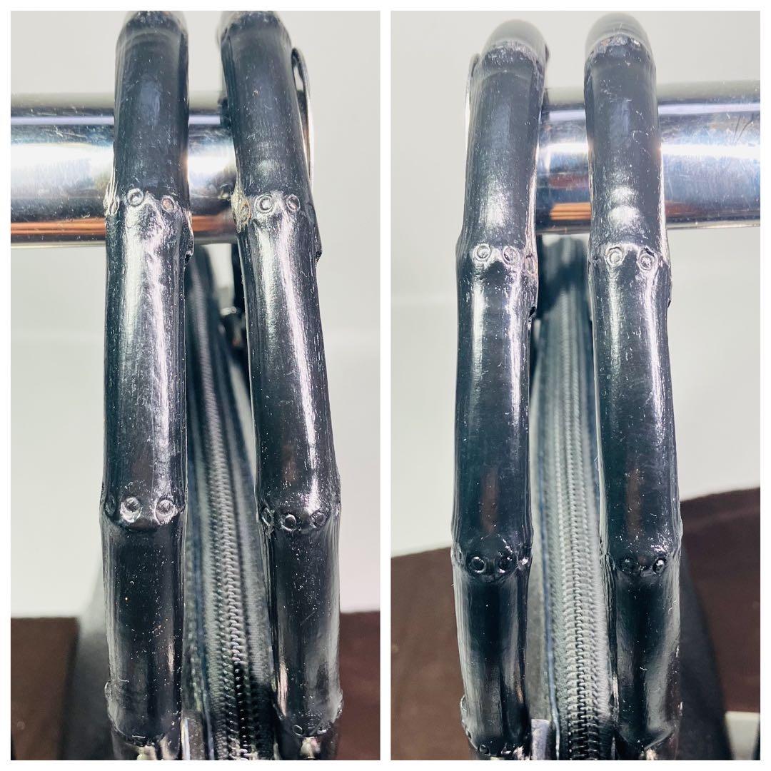 GUCCI グッチ トートバッグ バンブー シルバー金具 A4 収納レディース