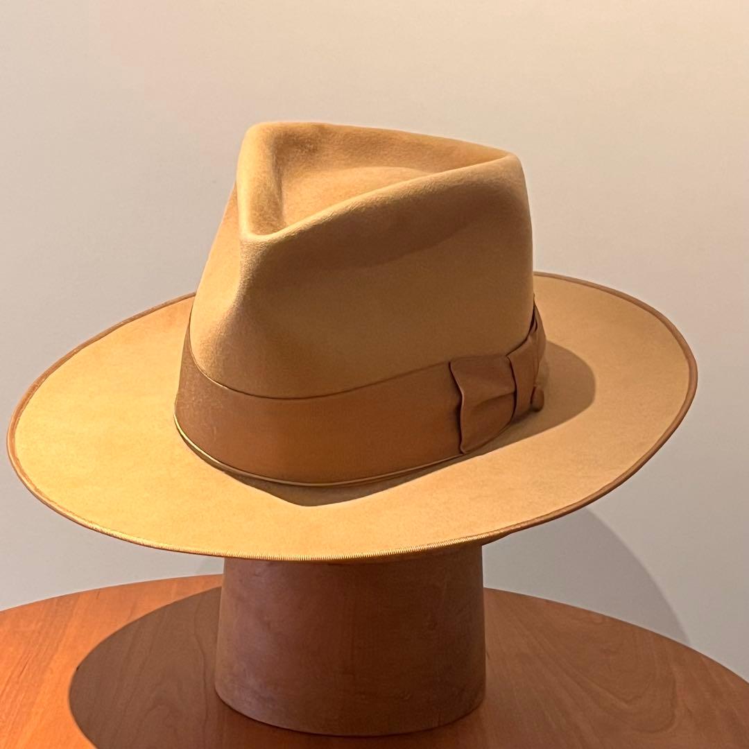 glamb Johnny beaver hat サンドベージュ　58cm