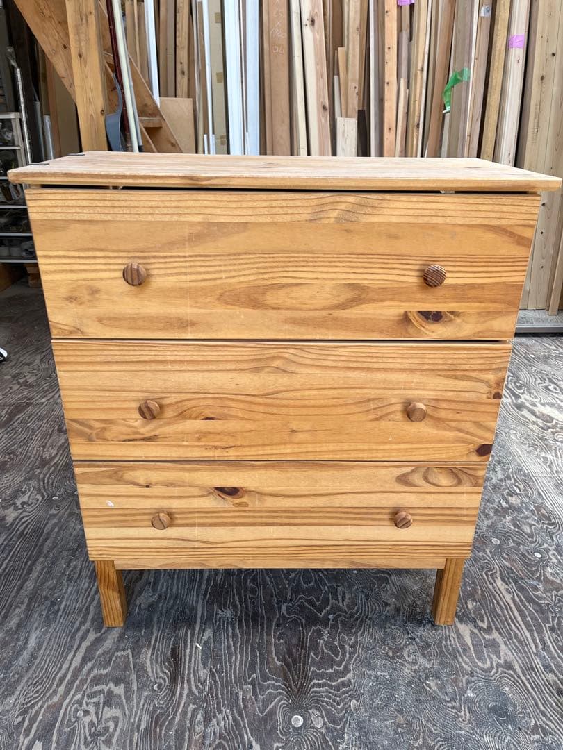 フェブ IKEA チェスト タンス RAST（ラスト）無垢材