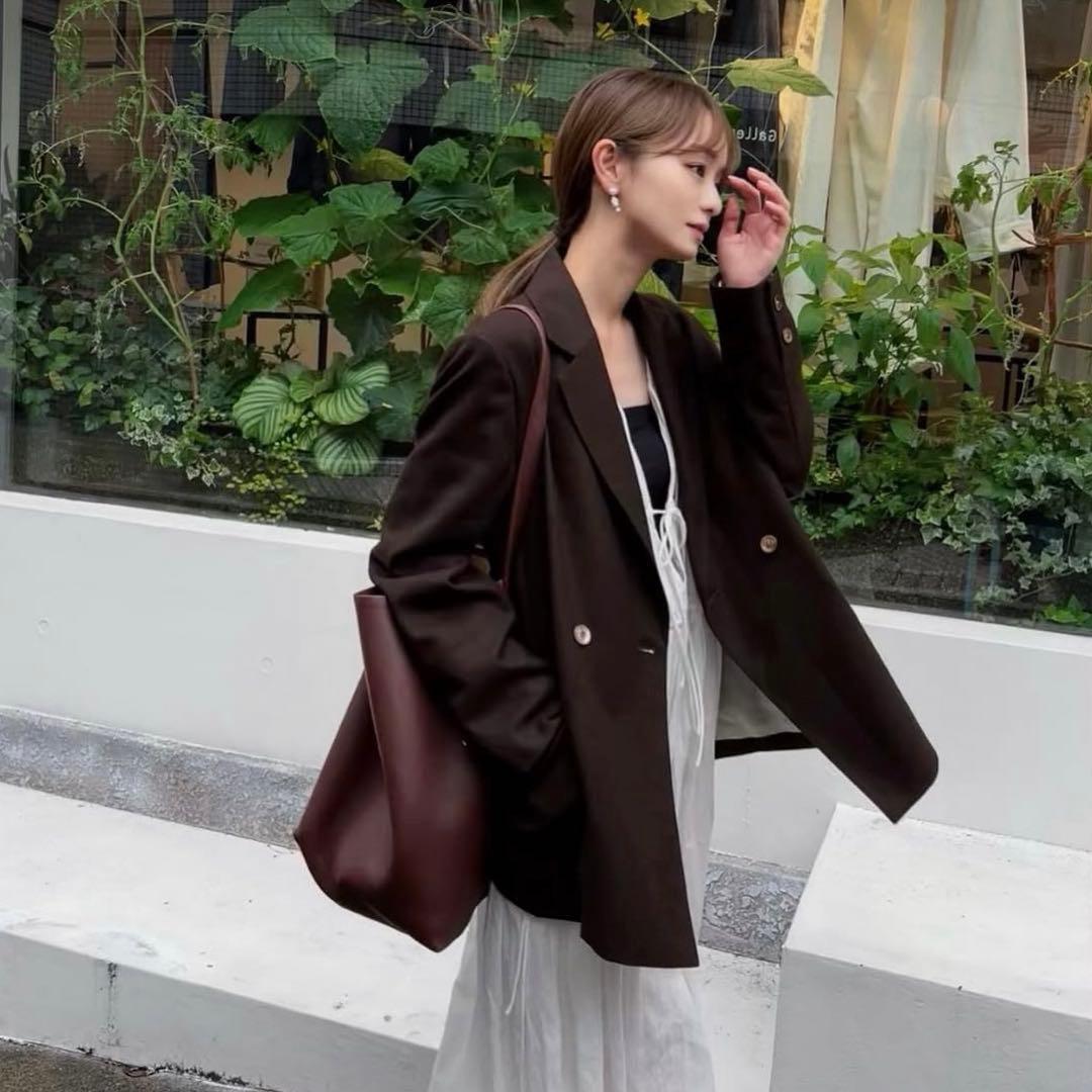 MARNO 丸林広奈 マーノ Laura Jacket BROWN ジャケット