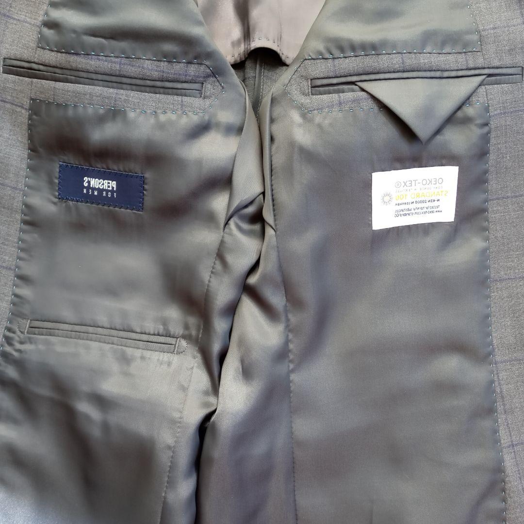 Persons for Men ブロックチェック柄 ビジネススーツ 【A5】