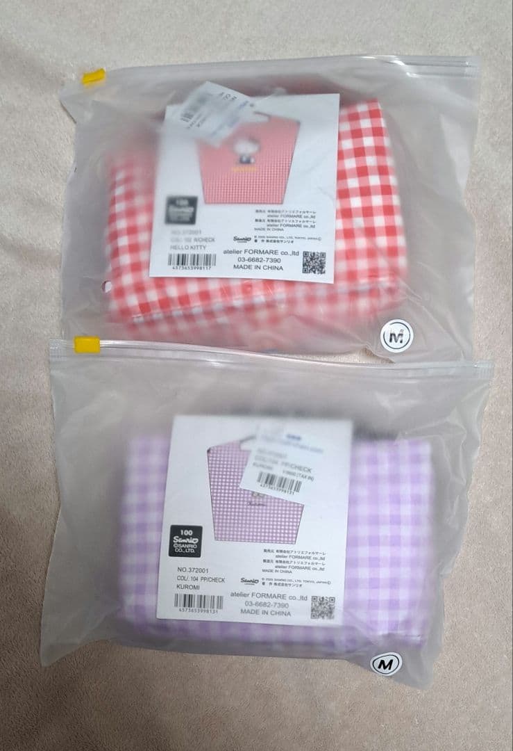 ボールアンドチェーン　SANRIOコラボ　チェック　M (ハローキティ・クロミ）