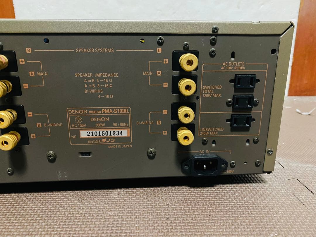 DENON PMA-S10III L アンプ ,良い品、動作確認済み。