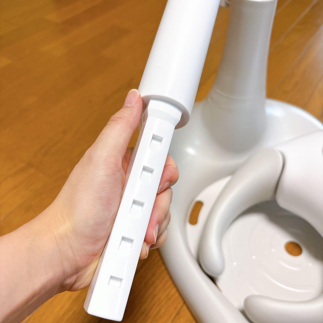 ベビーバスチェア クマの形状 ホワイト