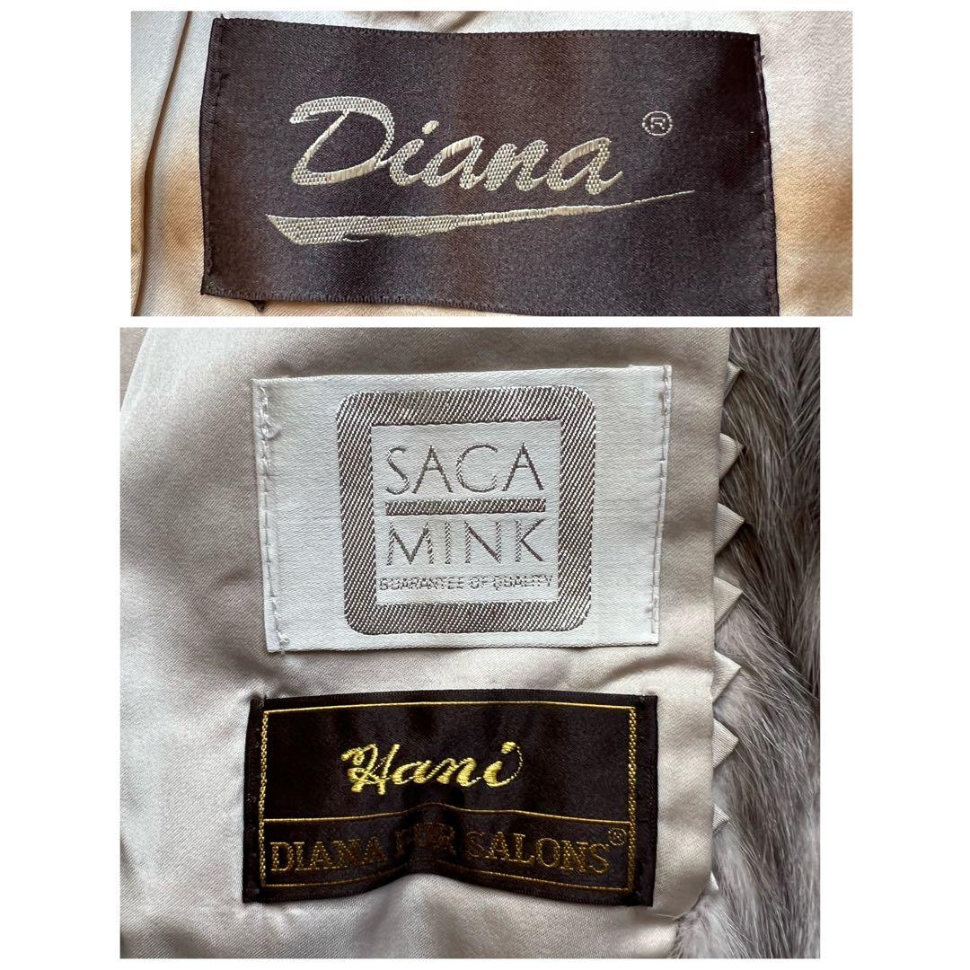 着丈90cm サファイアミンク サガミンク リアルファー 本毛皮 なめし柔らか