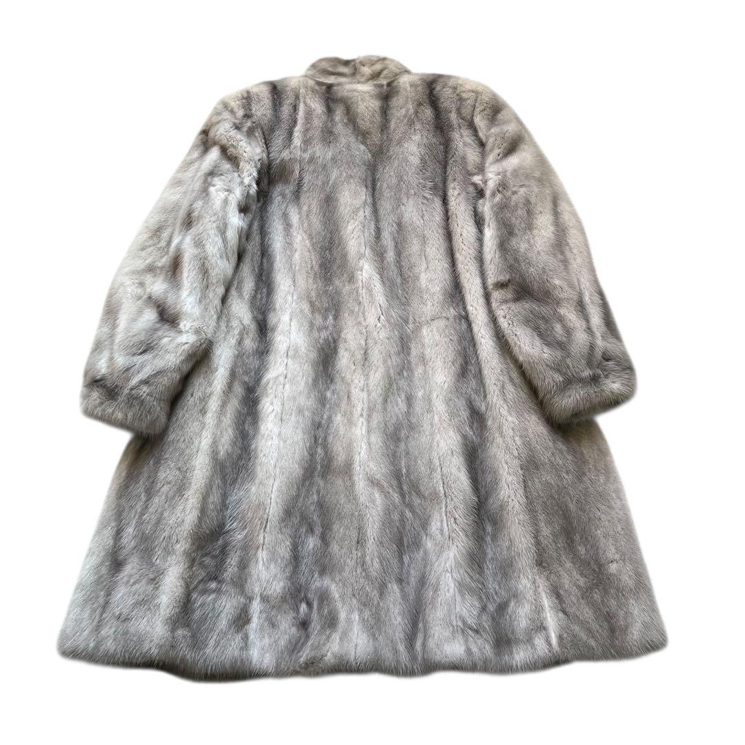 着丈90cm サファイアミンク サガミンク リアルファー 本毛皮 なめし柔らか