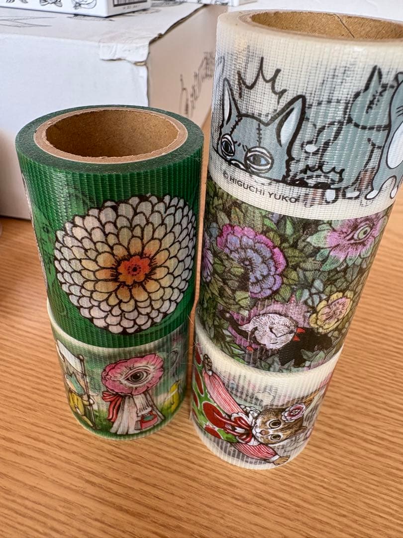 ヒグチユウコさん　ツールボックス、養生テープ、筆箱他