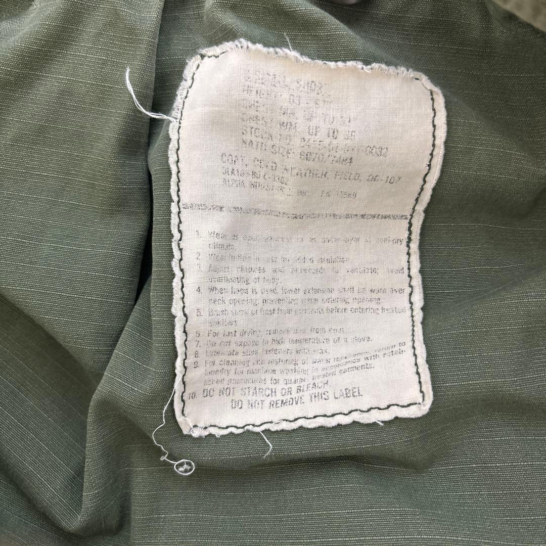 2nd M65 フィールドジャケット　60s 70s アルミジップ　実物