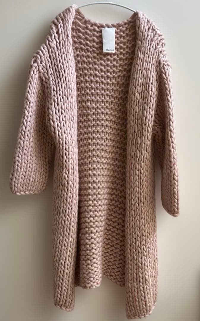 ウィムガゼット　ニットカーディガン　ニットコート　ピンク