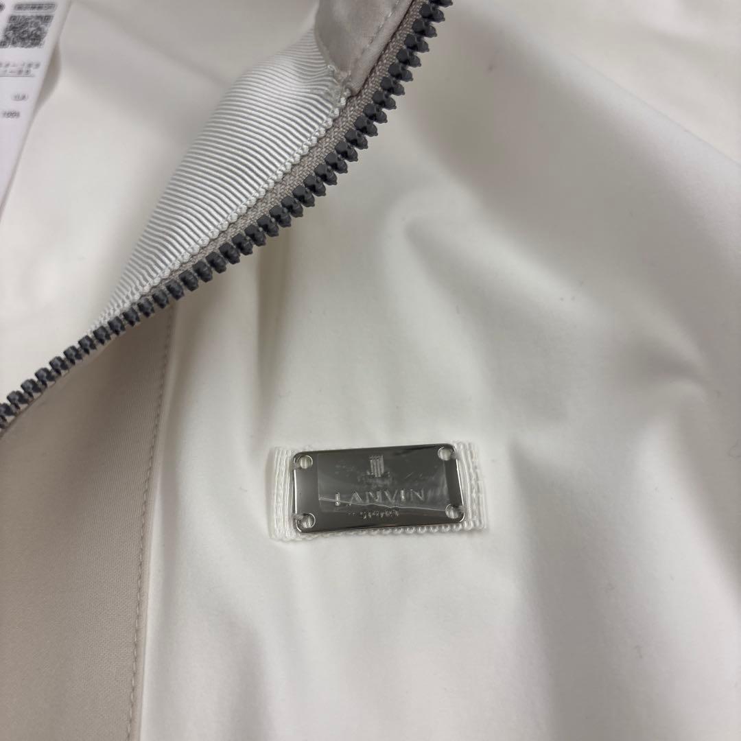 Y*o様 LANVIN SPORT スタンドカラー ジャケット M ホワイト/ベ