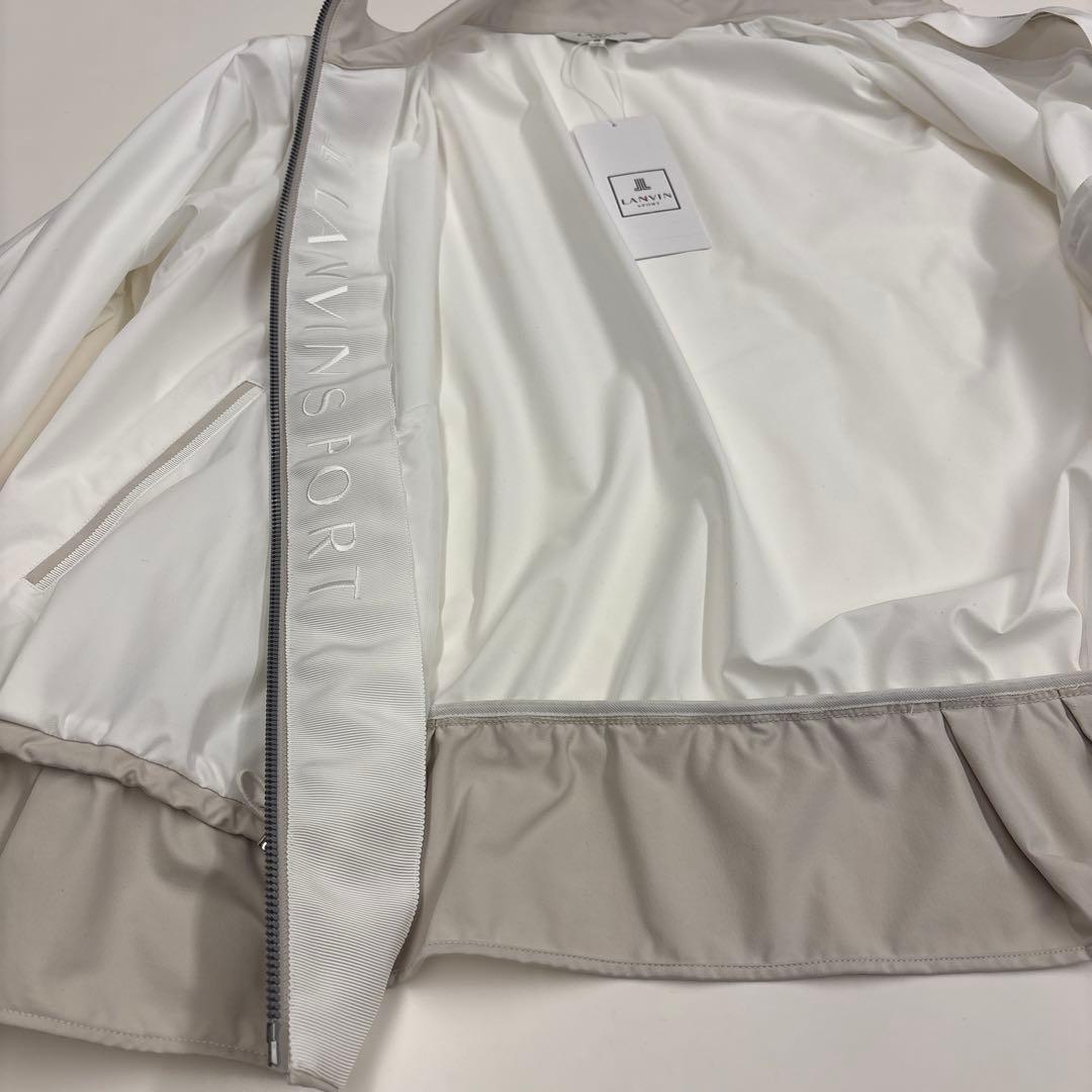 Y*o様 LANVIN SPORT スタンドカラー ジャケット M ホワイト/ベ