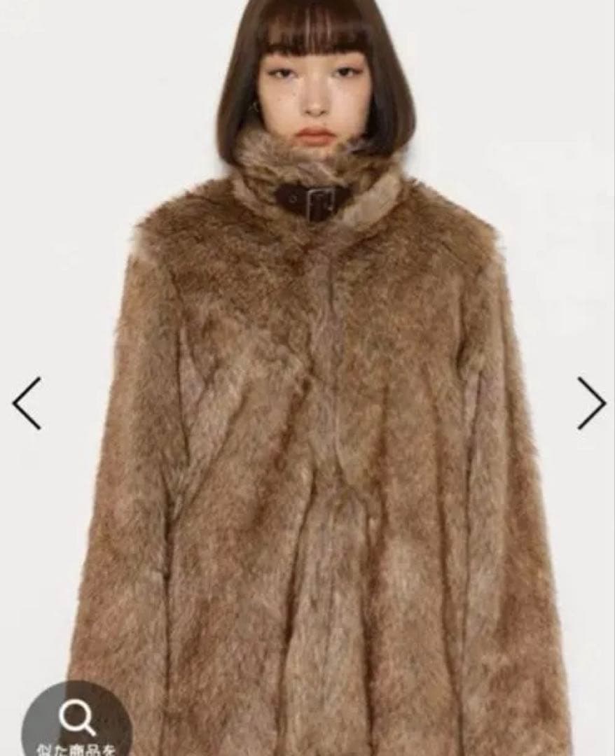 LAGUA GEM ラグアジェム ファーコート アウター グレー ベージュ