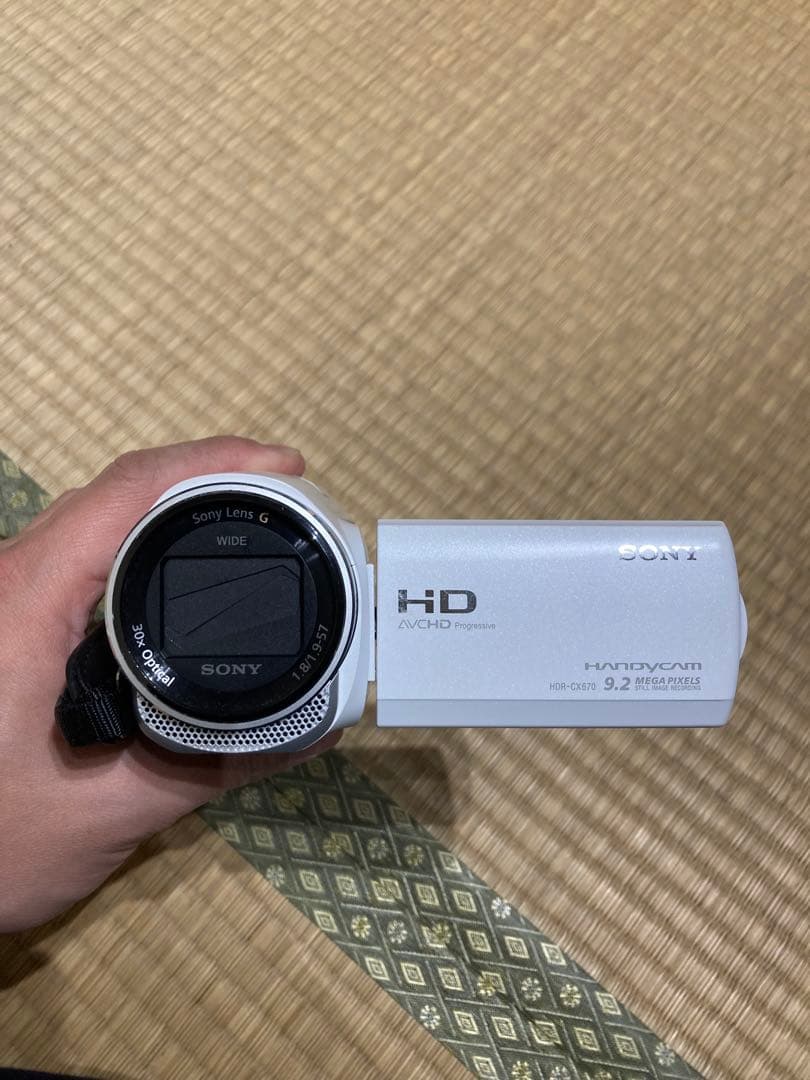 SONY HDR-CX670 ビデオカメラ バッテリー×3・充電器・入れ物付き