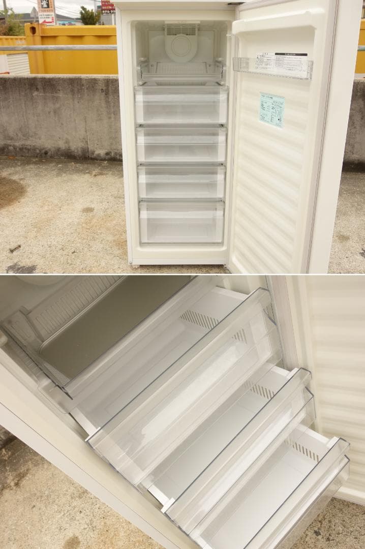 K▼アクア 冷凍庫 フリーザ ストッカー 134L 1ドア (27955)