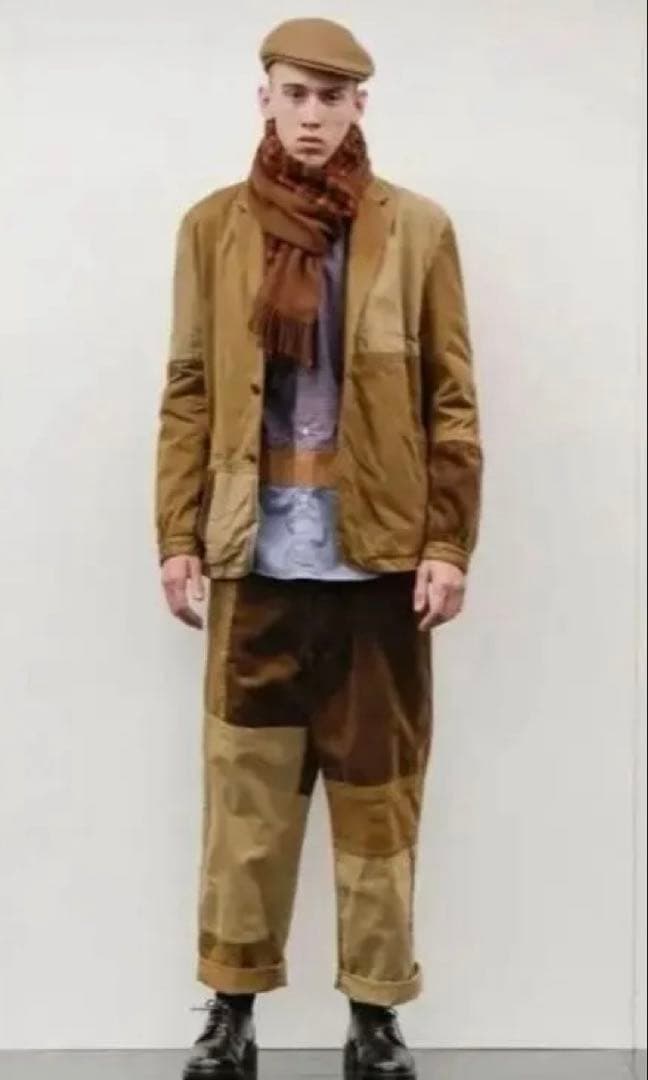 コムデギャルソンオム20aw チノパンツ　継ぎ接ぎ