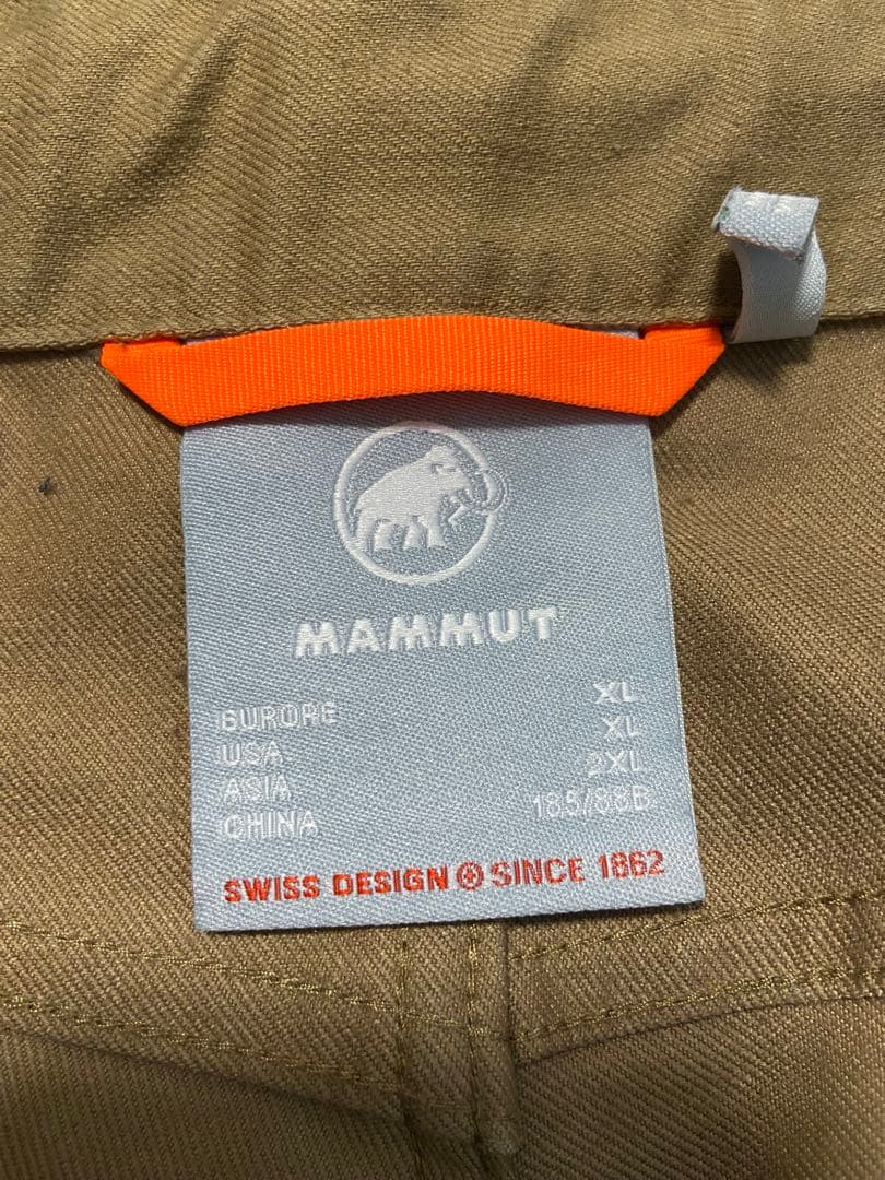美品 マムート クライミング ペインターパンツ AF メンズ 2XL カーキ